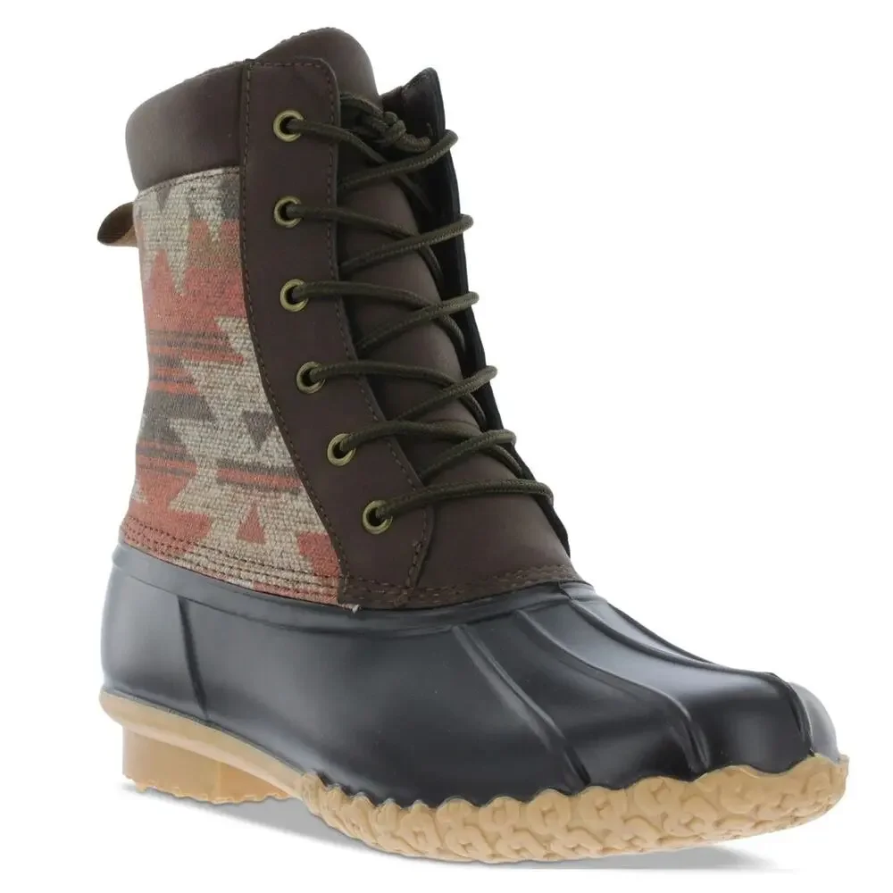 Weatherproof Adam II Duck Boot-Aztec, New in the Box, Size 8